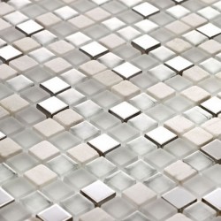 Непреходна стъклокерамична мозайка Tenlight Polar SG-1501 от Betas Glass Mosai , с размер 30 x 30 см.